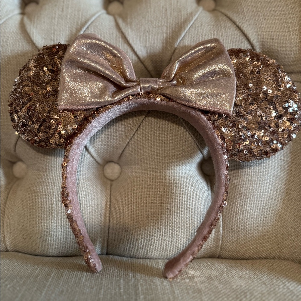 THREE DISNEY EARS!! Gold Sparkles, Animal Print, and Reversable Space Ears!